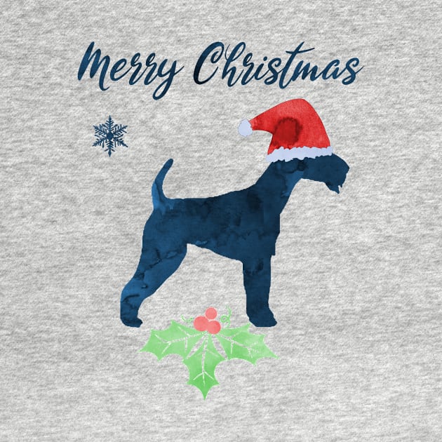 Christmas Airedale Terrier by TheJollyMarten